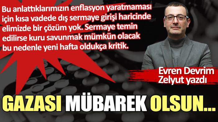 Gazası mübarek olsun…