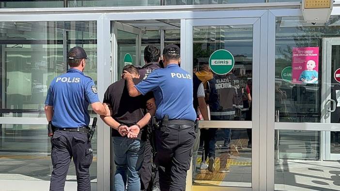 Elazığ'da 9 şüpheliden 2'si tutuklandı