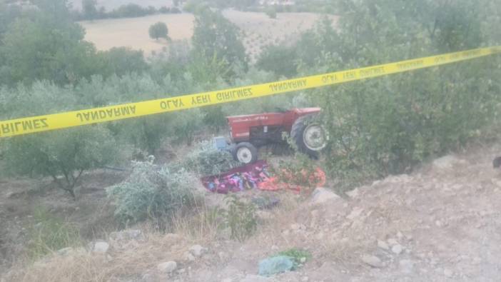 Ermenek - Görmel köyünde devrilen traktörün altında kalan karı-koca öldü, torunları yaralandı