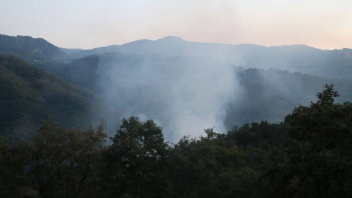 Başiskele’de orman yangını paniği