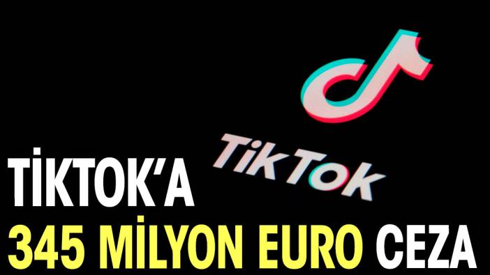 TikTok'a 345 milyon euro ceza