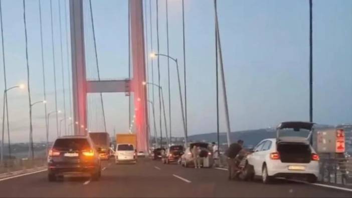 Osmangazi Köprüsü’nde yaşanan gizemli olayın sebebi ortaya çıktı. 10 aracın lastikleri aynı anda patlamıştı