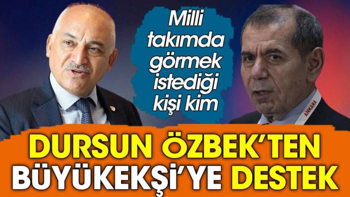 Dursun Özbek'ten Mehmet Büyükekşi milli takım desteği