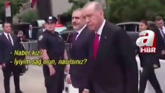 A haber muhabiri ile Erdoğan arasında dikkat çeken diyalog: Naber kız? İyiyim sağ olun, nasılsınız?