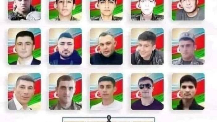 Karabağ’da şehit olan polis ve askerlerin resimleri yayımlandı