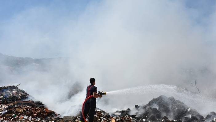 Kastamonu'da sanayi sitesinde korkutan yangın
