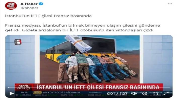 İktidara yakın medya “İstanbul’un çilesi Fransız basınında” demişti. Adamlar hakikatten çok güzel yalan haber yapmışlar