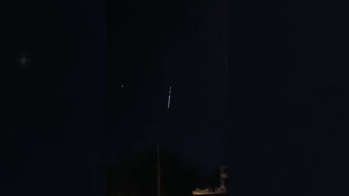 Erzincan’da Starlink uyduları görüntülendi