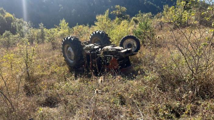 Kastamonu'da traktör devrildi