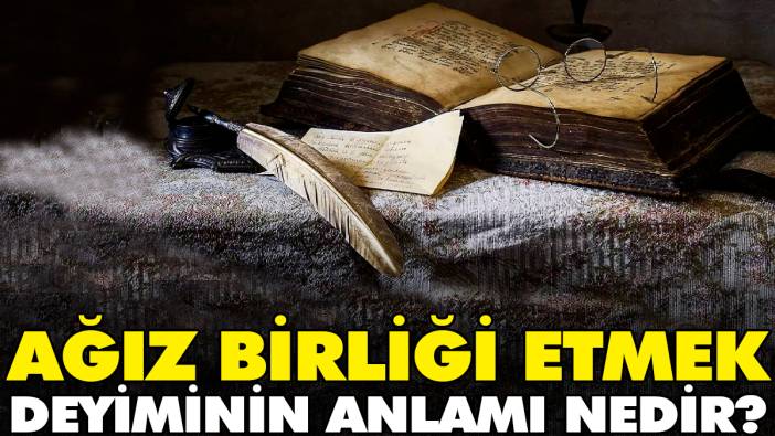 Ağız birliği etmek deyimi ne anlama geliyor?