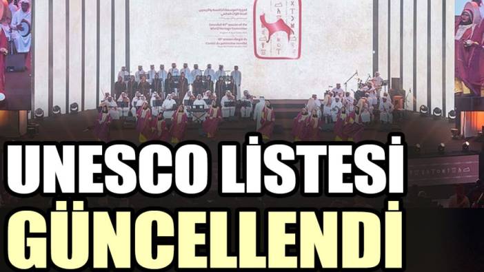 UNESCO listesi güncellendi