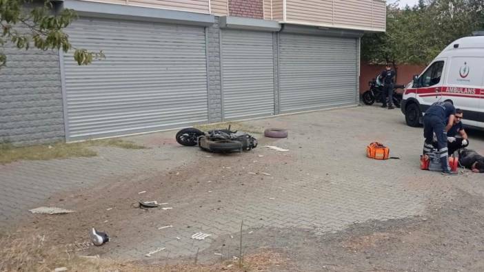 Tekirdağ'da feci kaza. Motosiklet sürücüsü öldü