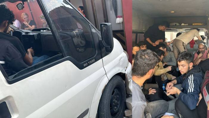 Edirne’de panelvanda yakalanan 20 düzensiz göçmen