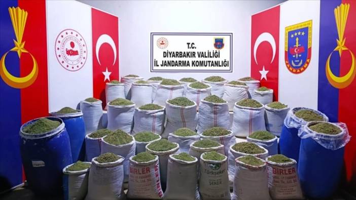 Diyarbakır’da dev operasyon: 1 ton 319 kilogram ele geçirildi