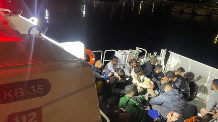 Bodrum'da 25 düzensiz göçmen yakalandı, 26 göçmen kurtarıldı