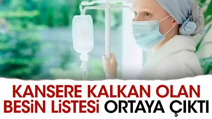 Kansere kalkan olan besin listesi ortaya çıktı