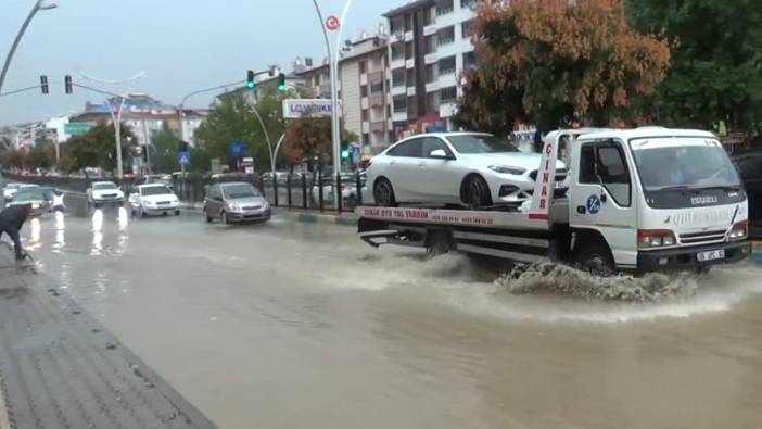 Tunceli'de sağanak yağış etkili oldu