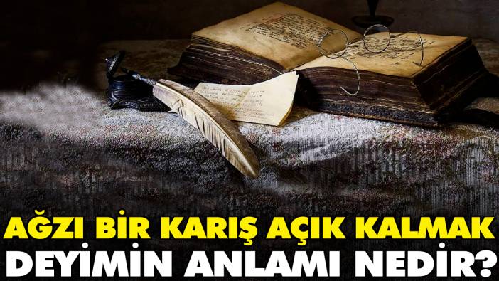 Ağzı bir karış açık kalmak deyimin anlamı nedir?