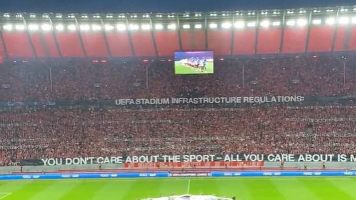Union Berlin'den UEFA'ya pankartlı protesto: Umursadığınız tek şey para
