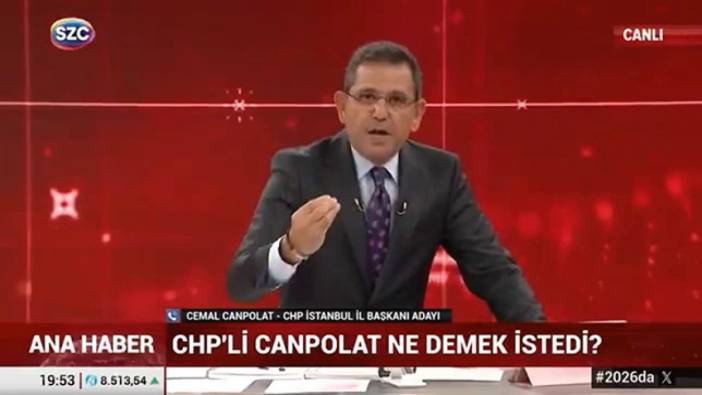 CHP'li Cemal Canpolat ve Fatih Portakal canlı yayında birbirlerine girdi. Telefonu suratına kapattı