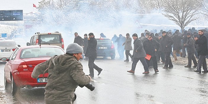 AYM önünde dilekçeli eyleme TOMA’lı müdahale