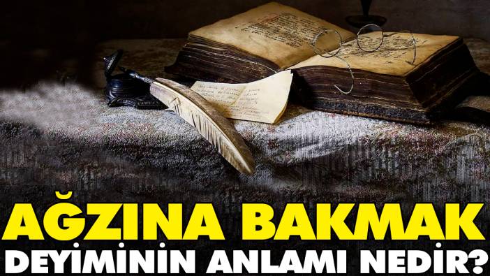 Ağzına bakmak deyiminin anlamı nedir?