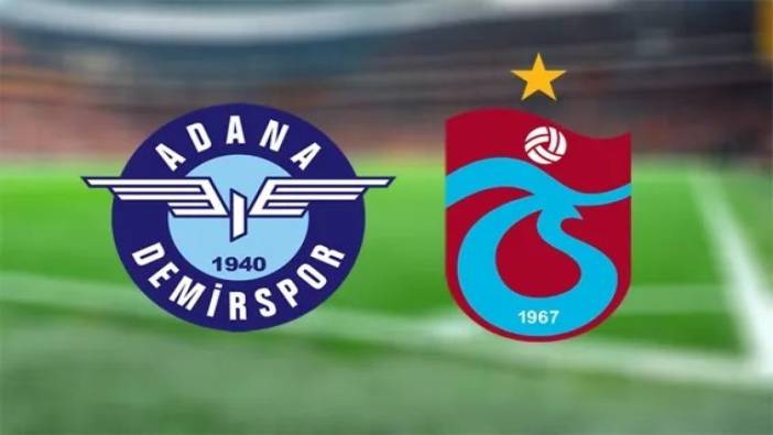 Trabzonspor'un Adana Demirspor maçı 11'i belli oldu
