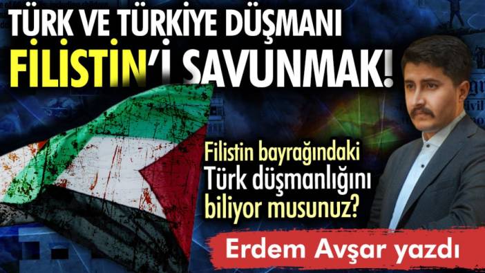 Türk ve Türkiye düşmanı Filistin’i savunmak