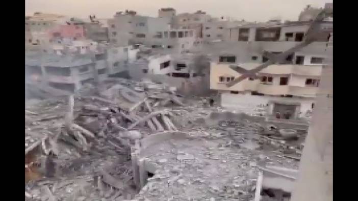 Güneş doğunca Gazze'de yaşanan yıkım ortaya çıktı