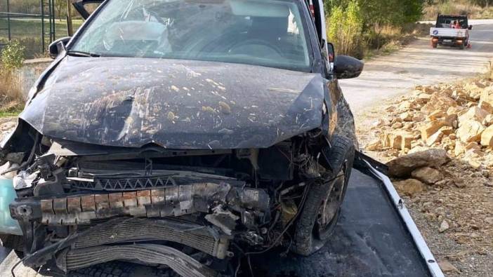 Kütahya'da otomobil moloz yığınına çarptı: 1 ölü, 5 yaralı