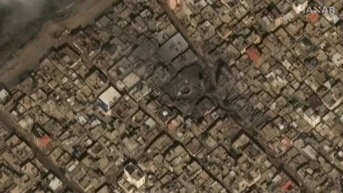 Gazze'deki yıkımın boyutu uydudan görüntülendi: Evler küle döndü