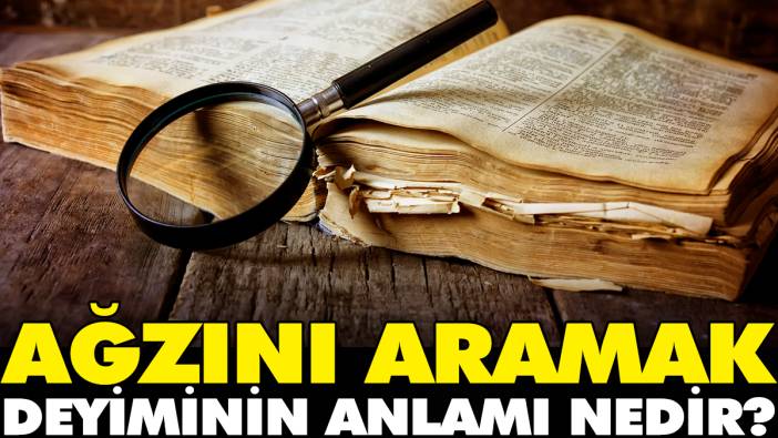 Ağzını aramak deyiminin anlamı nedir?