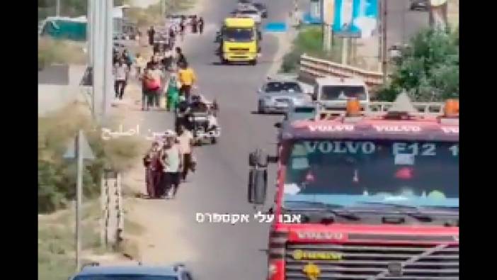 Gazzeli vatandaşlar İsrail'in "Kuzey Gazze'yi boşaltın" uyarısından sonra yollara döküldü