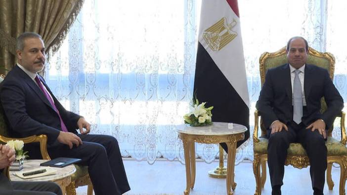 Bakan Fidan, Mısır Cumhurbaşkanı Sisi ile görüştü