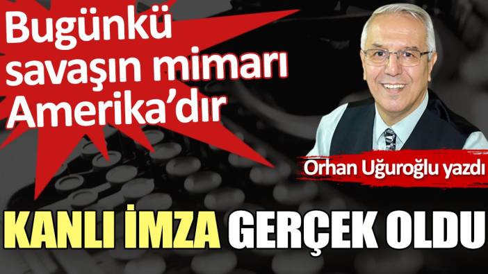 Kanlı İmza gerçek oldu