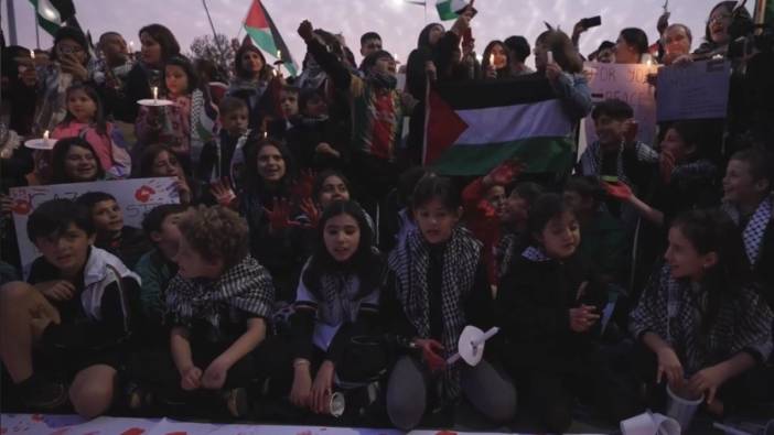 Şili'de Filistin'e destek yürüyüşü