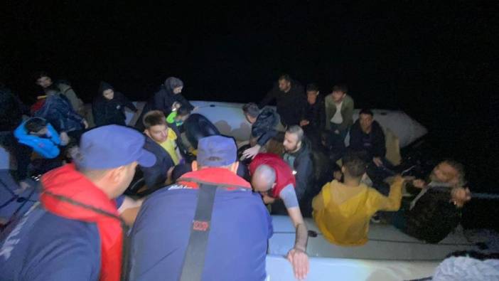 İHA tarafından tespit edilen 25 kaçak göçmen yakalandı