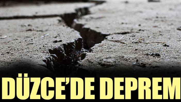 Düzce'de 3.9 büyüklüğünde deprem