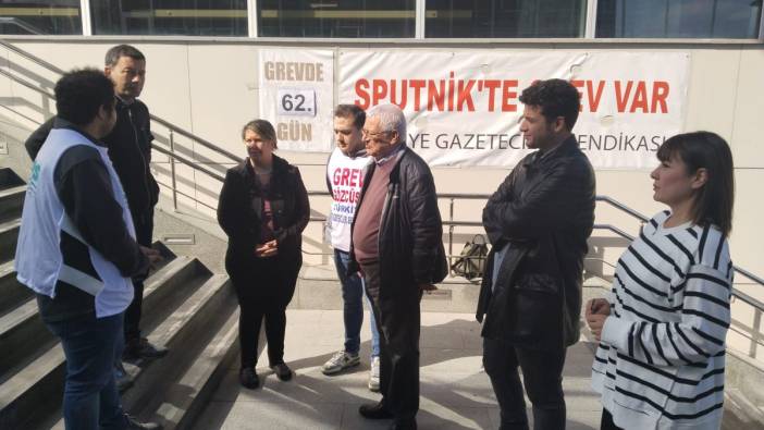 Gazeteciler Cemiyeti'nden Sputnik’te grev yapan gazetecilere destek ziyareti