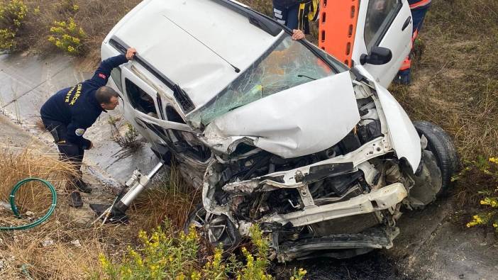 Yalova’da beton mikseri otomobille çarpıştı: 2 yaralı