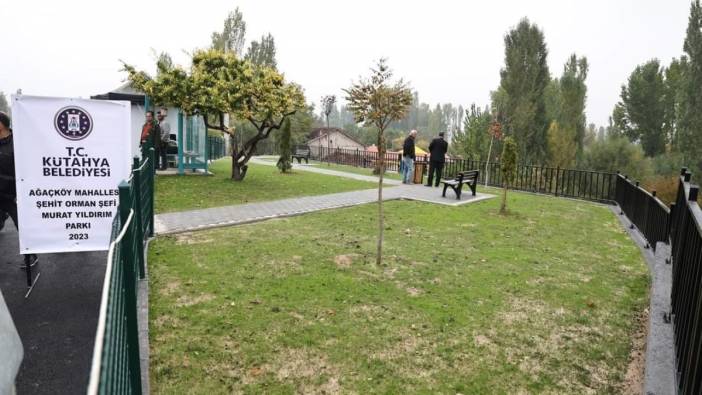 Şehit düşen Murat Yıldırım'ın adı parkta ölümsüzleştirildi