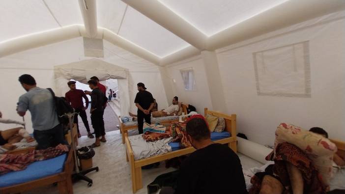 Gazze'de hastaneler doldu yaralılar çadırda tedavi ediliyor
