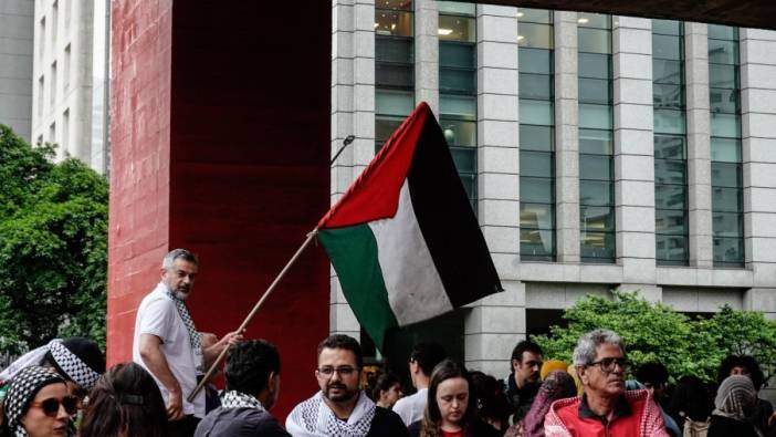 Brezilya’da Filistin’e destek gösterisi
