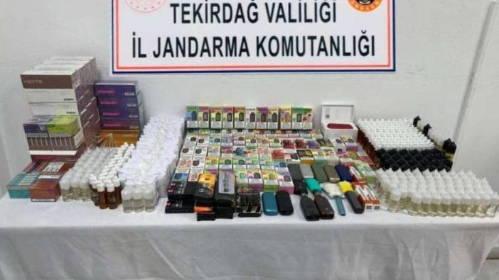 Malkara’da 120 bin lira değerinde elektronik sigaralar ele geçirildi