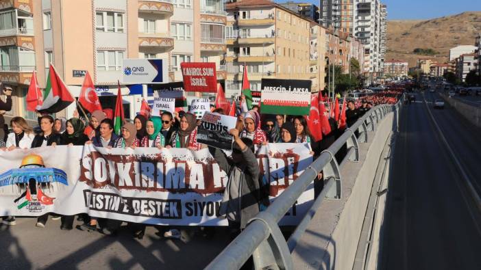 Çankırı'da İsrail protestosu