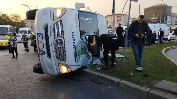 Kocaeli’de işçi servisi ile otobüs çarpıştı: Yaralılar var