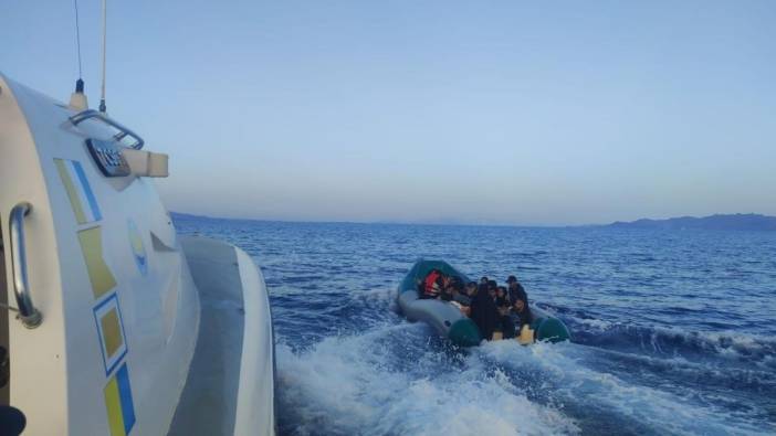 Didim’de lastik botta 41 düzensiz göçmen yakalandı