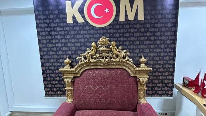 İstanbul'da 'saltanat tahtı' operasyonu: Sultan Mehmed Reşat dönemine ait