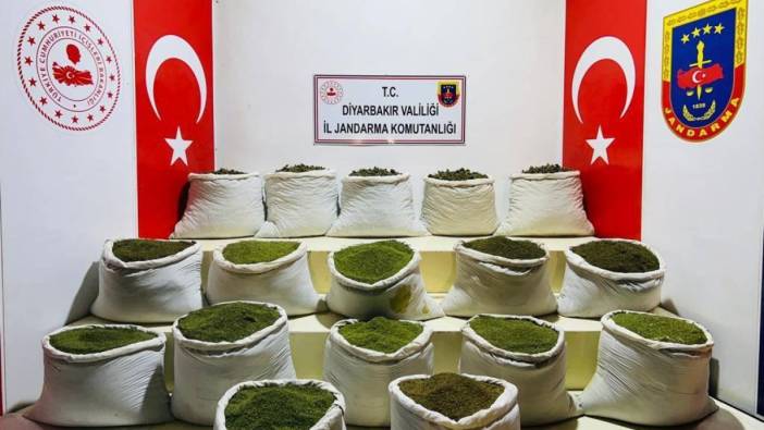 Diyarbakır'da narkoterör operasyonu: Tam 1 ton 354 kilogram ele geçirildi