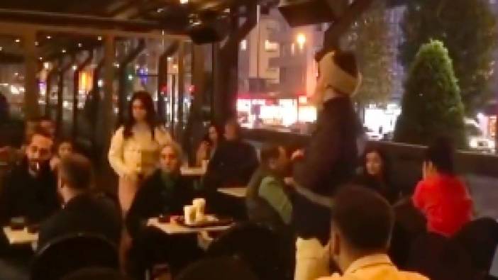 İsrail'e destek verdiği için boykot edilen Starbucks'a gidip kahve içenlere boykot çağrısı yaptılar